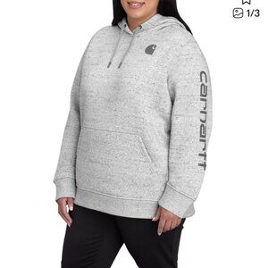 NWT Carhartt Heather Gray Women’s Hoodie sweatshirt size small 4-6